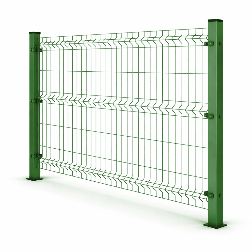 3D Wire Mesh Fence Panel, Galvanized, Painted, 4.2 mm