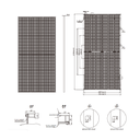 TALESUN Bifacial Dual Glass Half-Cut Mono N-type TM7G72M-144-560W Solar Panel
