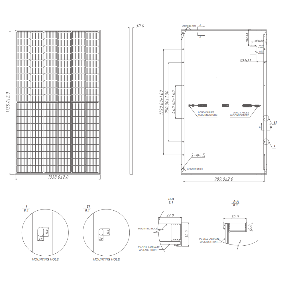 TALESUN Half-Cut Mono Perc TP6L60M-TP6L60M(H)-120-380W Solar Panel