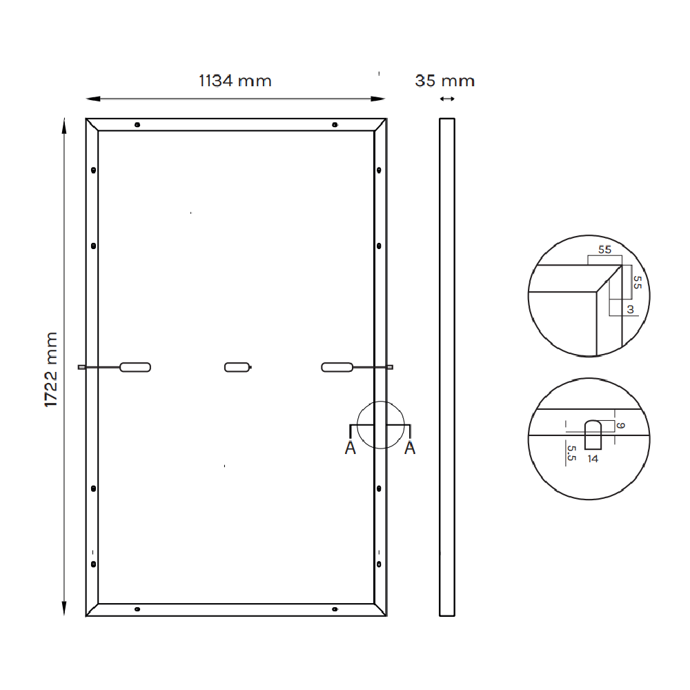SOLARDAY, TEN HC108 415W, Standard Monofacial Monocrystalline Silicon MONO half-cut cells 415Wp Solar Panel