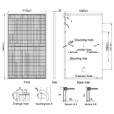 AE SOLAR, AE-MD-120E, Black Monofacial Monocrystalline PERC half-cut cells 460Wp Solar Panel