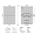 AE SOLAR, AE-MD-108BS, Standard Bifacial Monocrystalline PERC half-cut cells 410Wp Solar Panel