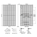 AE SOLAR, AE-ME-120BD, Standard Bifacial Monocrystalline PERC half-cut cells 585Wp Solar Panel