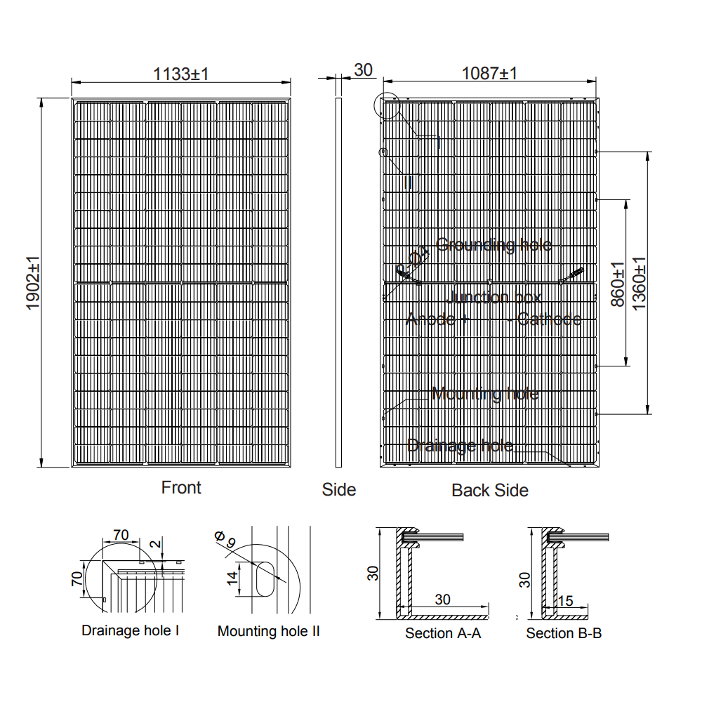 AE SOLAR, AE-CMD-120BDS, Standard Bifacial Monocrystalline TOPCon 460Wp Solar Panel