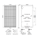 AE SOLAR, AE-MD-132, Standard Monofacial Monocrystalline PERC half-cut cells 485Wp Solar Panel