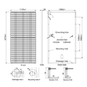 AE SOLAR, AE-MD-144, Standard Monofacial Monocrystalline PERC half-cut cells 530Wp Solar Panel