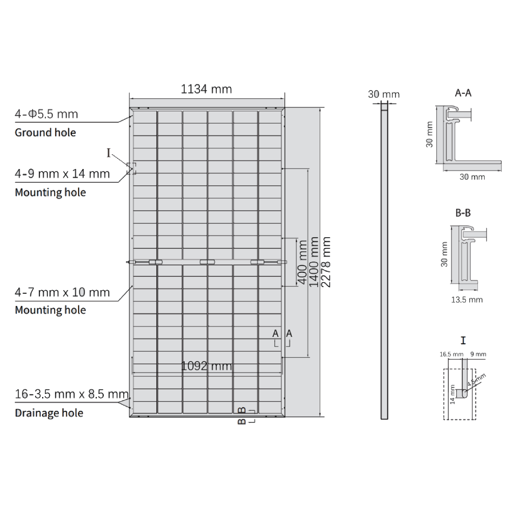 ASTRONERGY, CHSM72M-DG(F)-BH182-545W, Standard Bifacial Monocrystalline PERC half-cut cells 545Wp Solar Panel