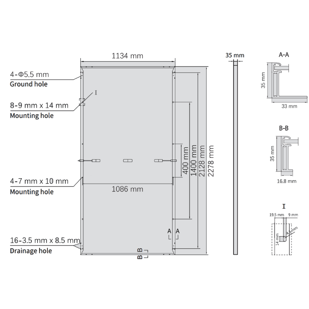 ASTRONERGY, CHSM72N-HC182-575W, Standard Monofacial Monocrystalline PERC half-cut cells 575Wp Solar Panel