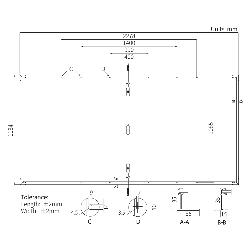 LONGI, LR5-72HPH-555W, Standard MonofacialMonocrystalline Half-cut Cell 555Wp