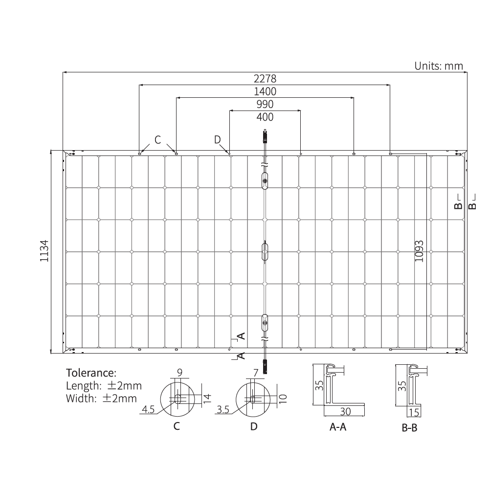 LONGI, LR5-72HTD-555W, Standard BifacialMonocrystalline Half-cut Cell 555Wp