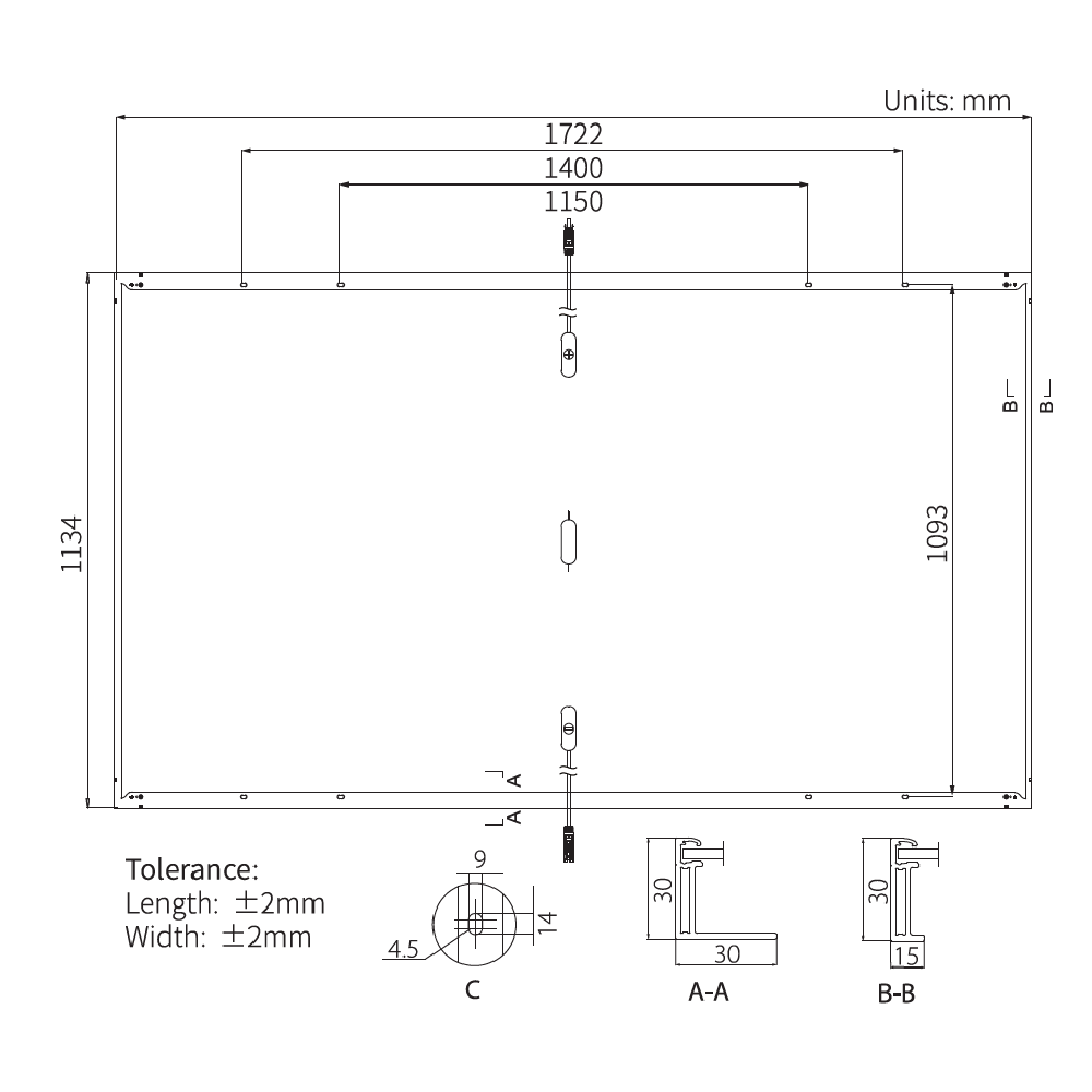 LONGI, LR5-54HTB-435W, Standard MonofacialMonocrystalline Half-cut Cell 435Wp