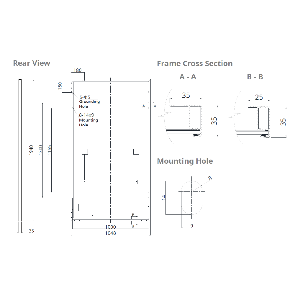 CANADIAN SOLAR, CS3N-415MS, Standard Monofacial Mono-crystalline Mono PERC 415Wp