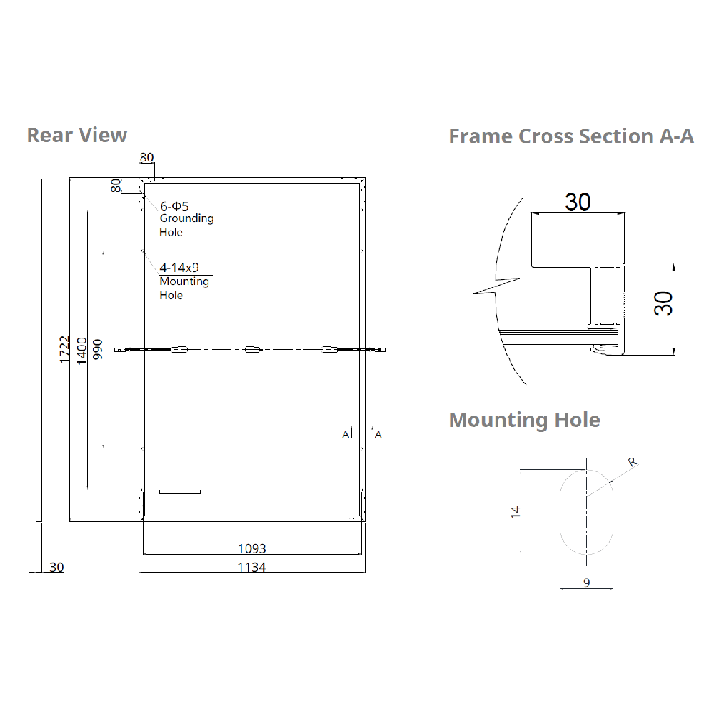 CANADIAN SOLAR, CS6R-410MS, Standard Monofacial Mono-crystalline Mono PERC 410Wp