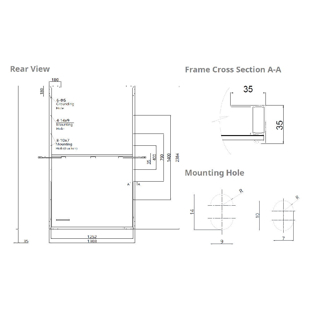 CANADIAN SOLAR, CS7N-650MS, Standard Monofacial Mono-crystalline Mono PERC 650Wp