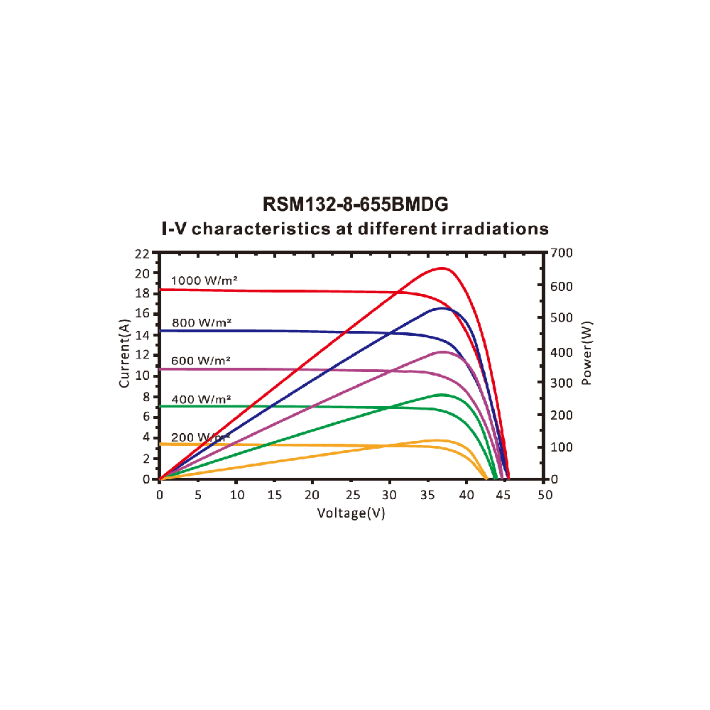 RISEN ENERGY, RSM132-8-650BMDG-2T6F, Standard Bifacial Monocrystalline PERC half-cut cells 650Wp 2T6F Frame, Solar Panel