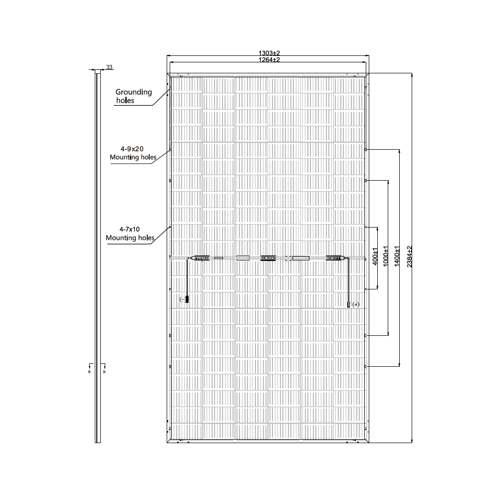 RISEN ENERGY, RSM132-8-660BMDG-SF, Standard Bifacial Monocrystalline PERC half-cut cells 660Wp Silver Frame, Solar Panel