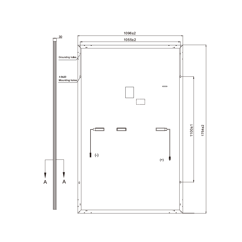 RISEN ENERGY, RSM40-8-405M-SF, Standard Monofacial Monocrystalline PERC half-cut cells 405Wp Silver Frame, Solar Panel