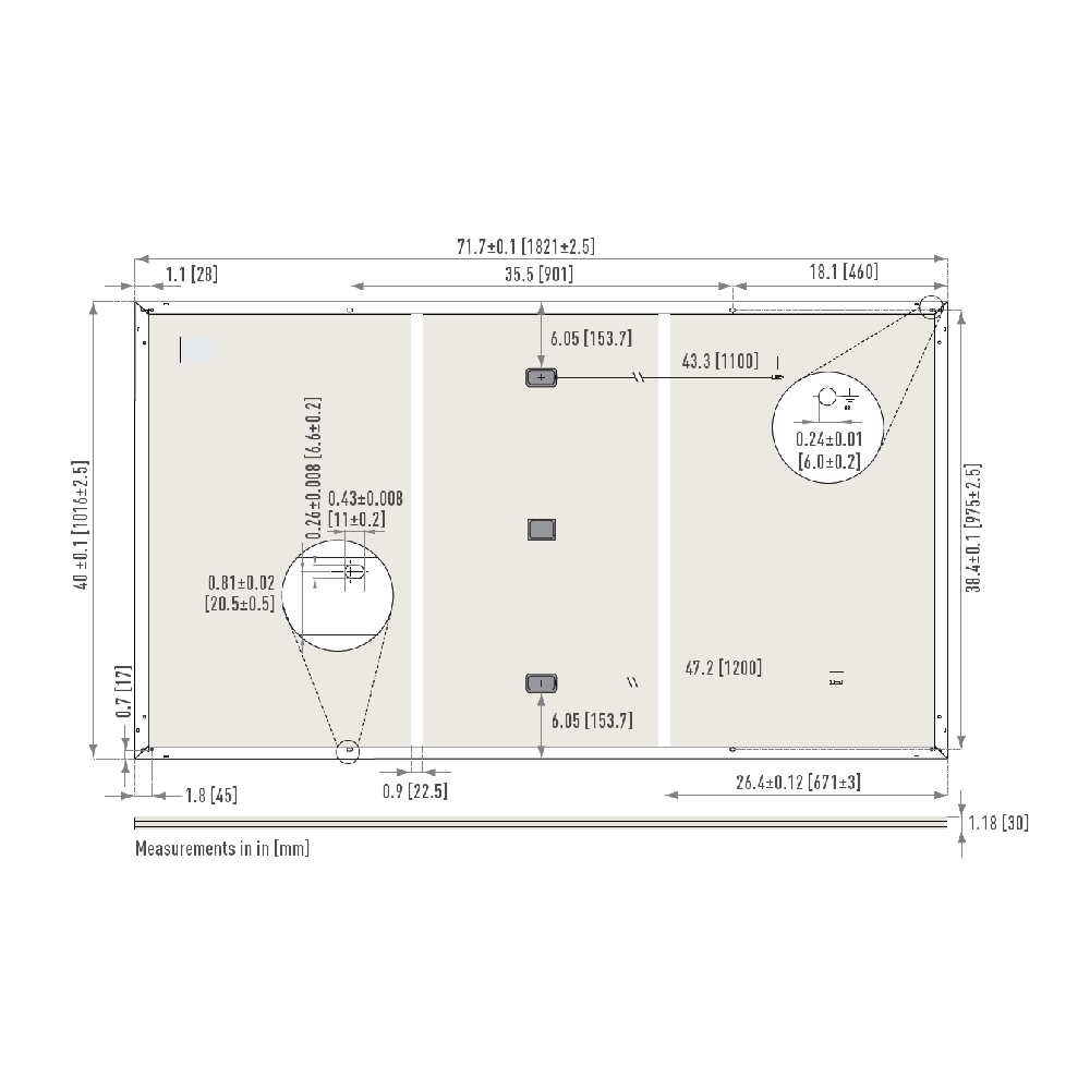 PANASONIC, EVPV410H, Standard Monofacial Monocrystalline PERC half-cut cells 410Wp Solar Panel