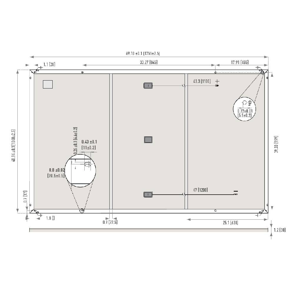 PANASONIC, EVPV350PK, Standard Monofacial Monocrystalline PERC half-cut cells 350Wp Solar Panel