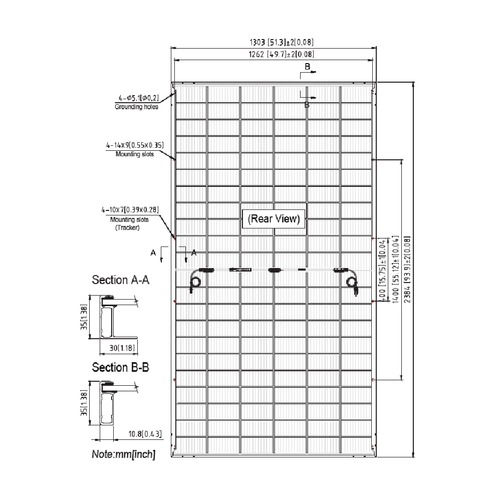 SUNTECH, STP660S-D66/Pmh+, Standard Bifacial Monocrystalline PERC half-cut cells 660Wp Solar Panel