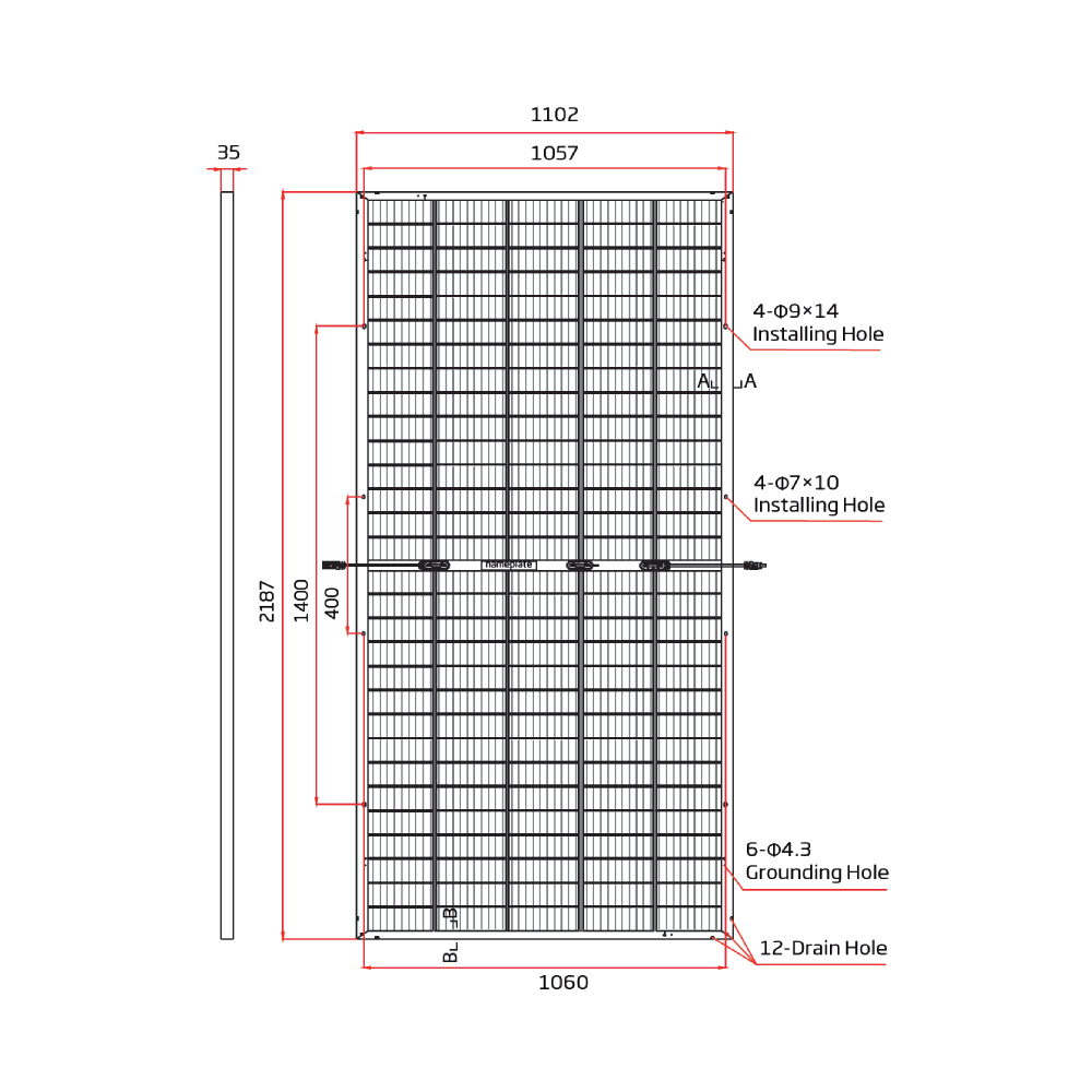 TRINA SOLAR, TSM-DEG18MC.20(II), Standard Monofacial Monocrystalline 490Wp Solar Panel