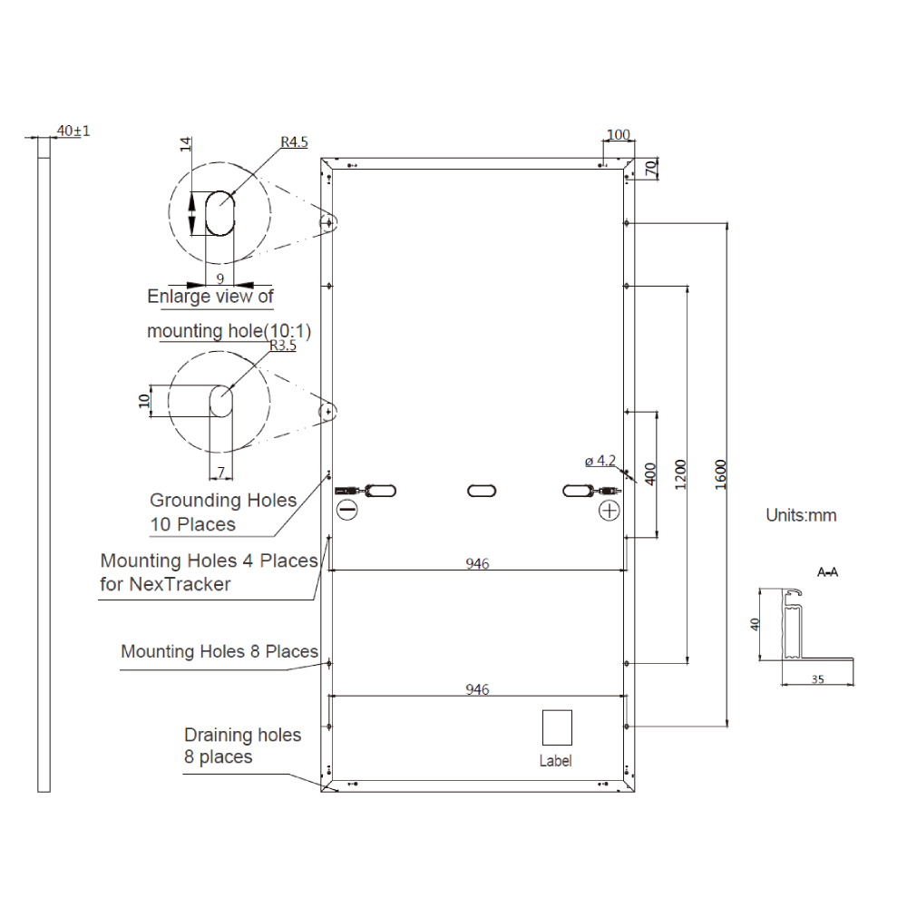 JA SOLAR, JAM72S10-PR-405W, Standard Monofacial Monocrystalline PERC Half-Cell 405Wp Solar Panel