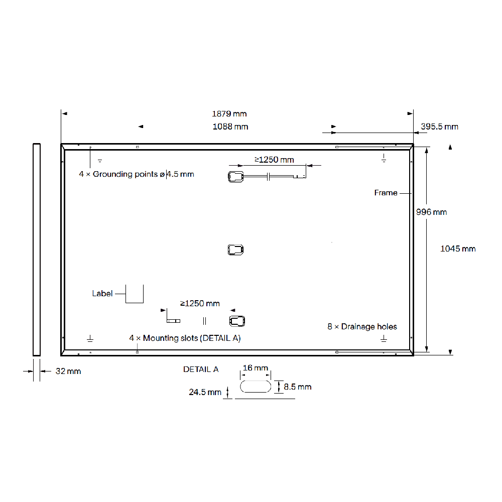 QCELLS, Q.PEAK-DUO-ML-G10.a-395W, Standard Monofacial Monocrystalline Half-Cells 405Wp Solar Panel
