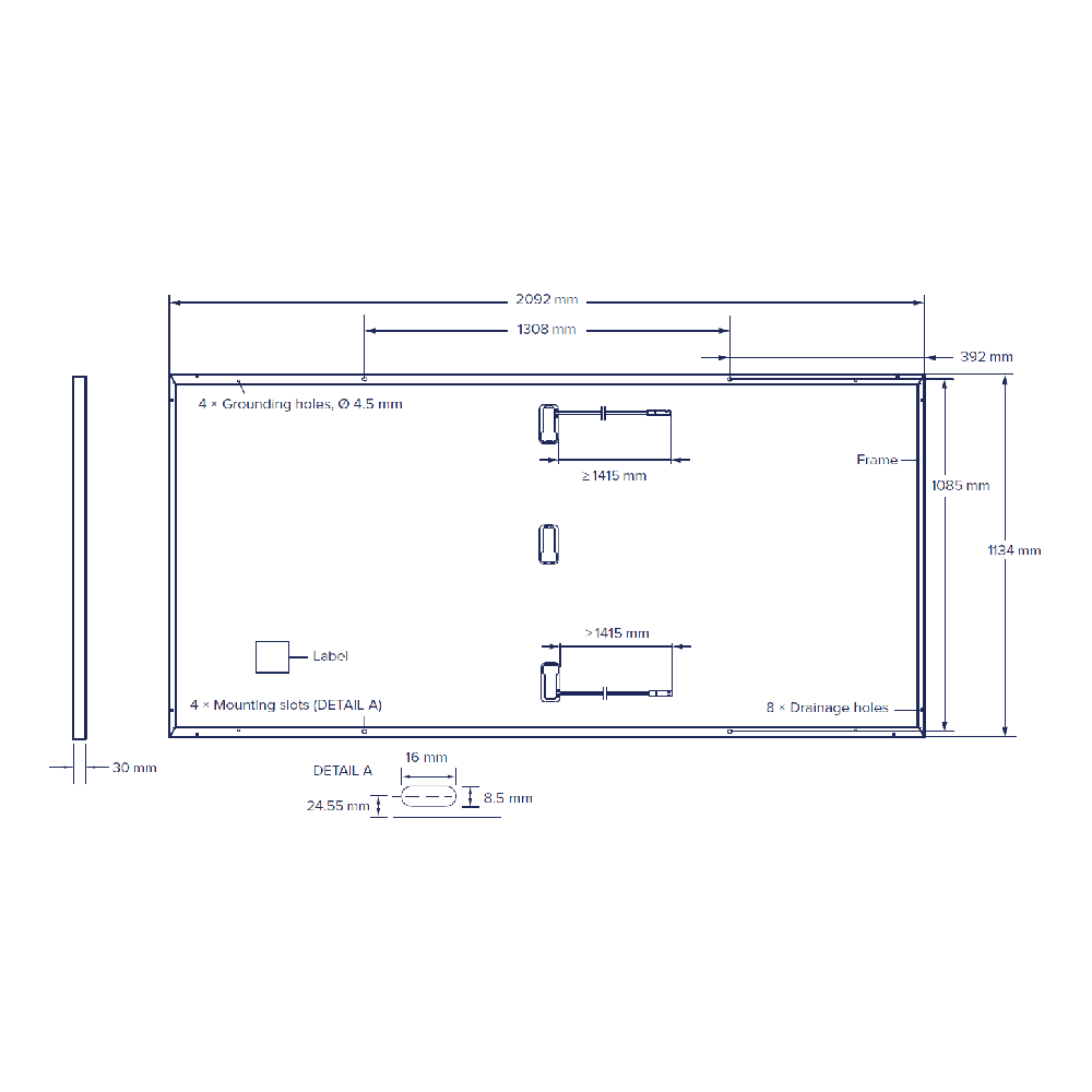 QCELLS, Q.PEAK-DUO-ML-G11S-490W, Standard Monofacial Monocrystalline Half-Cells 500Wp Solar Panel