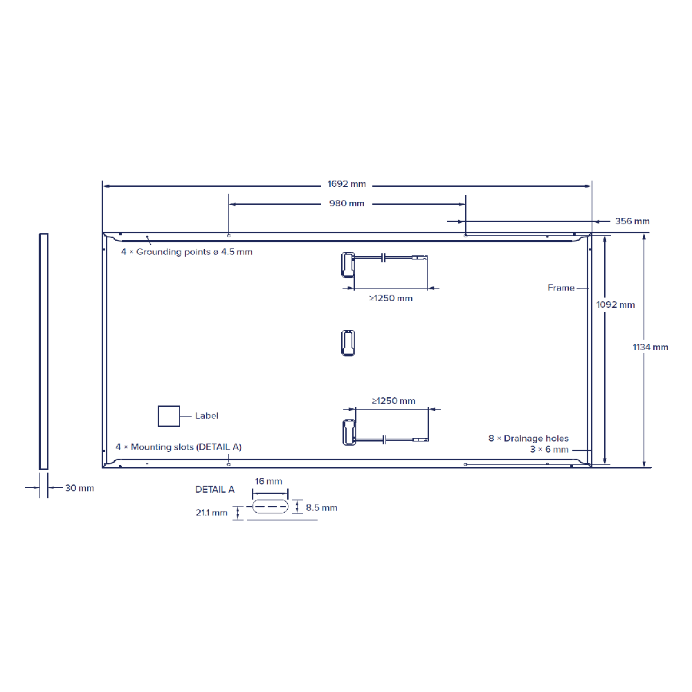 QCELLS, Q.PEAK-DUO-M-G11+-390W, Standard Monofacial Monocrystalline Half-Cells 390Wp Solar Panel