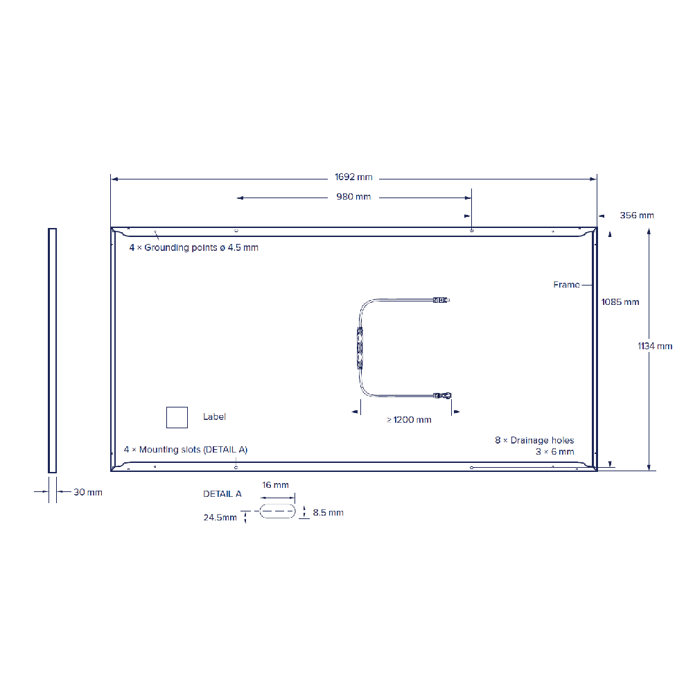 QCELLS, Q.PEAK-DUO-BLK-M-G11A-380W, Standard Monofacial Monocrystalline Half-Cells 380Wp Solar Panel