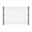 3D Wire Mesh Fence, Galvanized, 3.5 mm, Grey