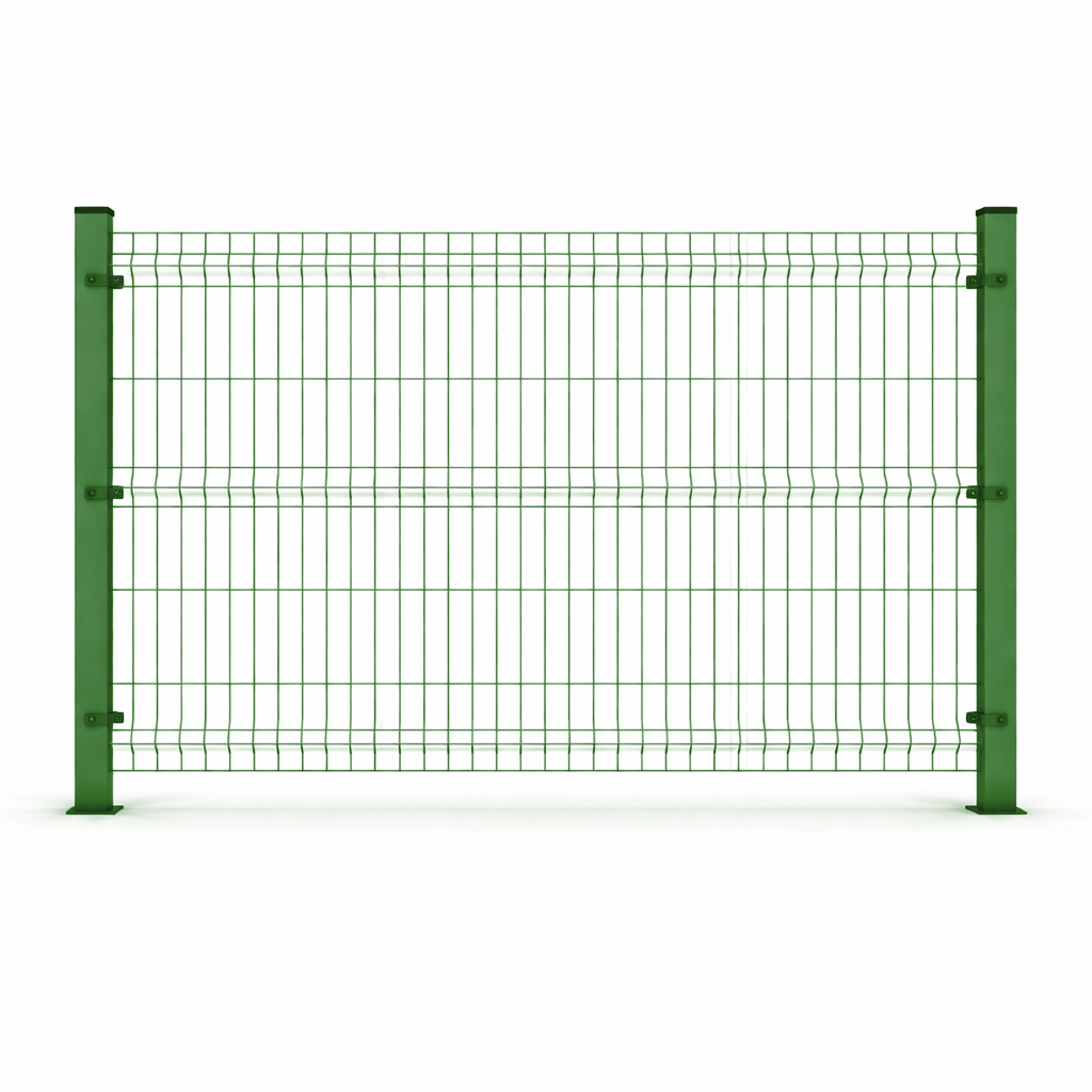 3D Wire Mesh Fence Panel, Galvanized, PVC Coated, 4.2 mm