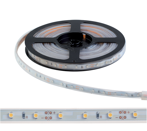 ELMARK 99LED478, LED Strip LED300 3528 12V DC IP65 60PCS/1M WARM WHITE