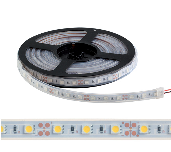 ELMARK 99LED506, Bandă LED LED300 5050 12V DC IP65 60 BUC/1M VERDE