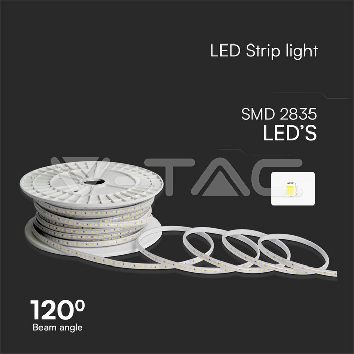 V-TAC 23732, LED Strip Set LED10W 2835 121 Green 50m/SET 220V