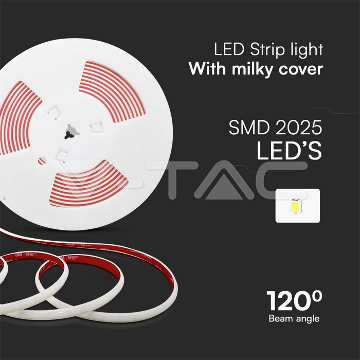 V-TAC 23720, LED COB Strip Set LED12W 2025 286 6500K 10m/SET 220V