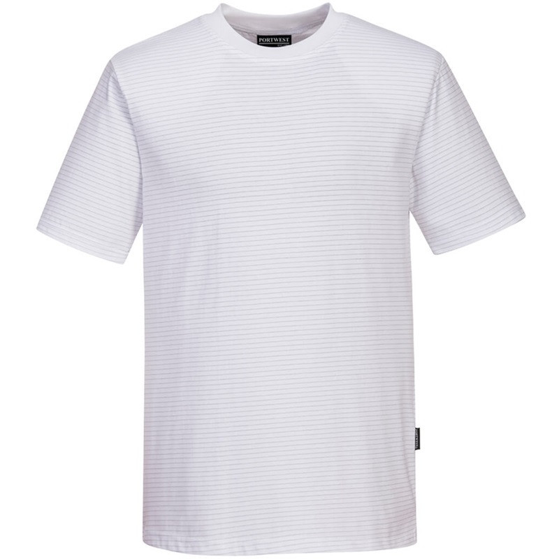 Work & Protective T-Shirt, Long Sleeve, Crew Neck, Antistatic, ESD, Unisex, ANTISTATIC