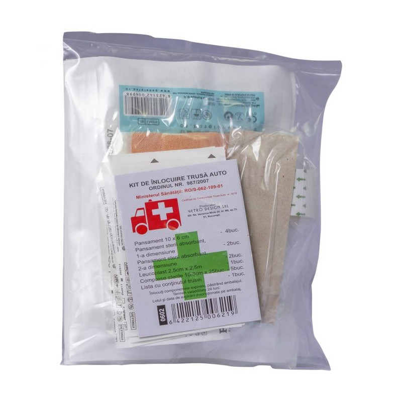 Auto First Aid Kit Refill