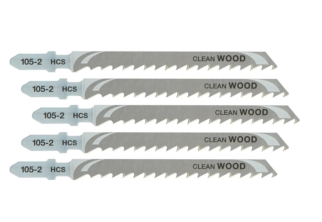 DEWALT T-Shank HCS Jigsaw Blade Wood (T144DP), 68mm, 5 Pack, DT2075-QZ