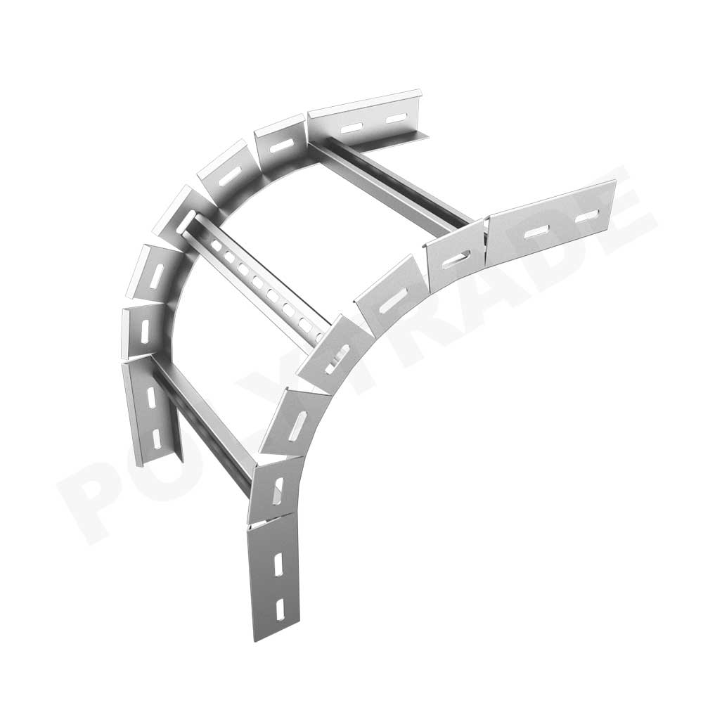 Vertical 90deg Outside Bend of Cable Ladder (Flexible), HDG