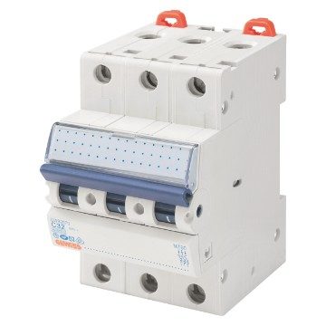 GEWISS GW92372, Miniature Circuit Breaker, MT45, 3P Characteristic B 40A, 3 modules