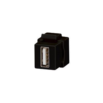 GEWISS GW38057, Conector USB, Tip A, Keystone Jack, Negru