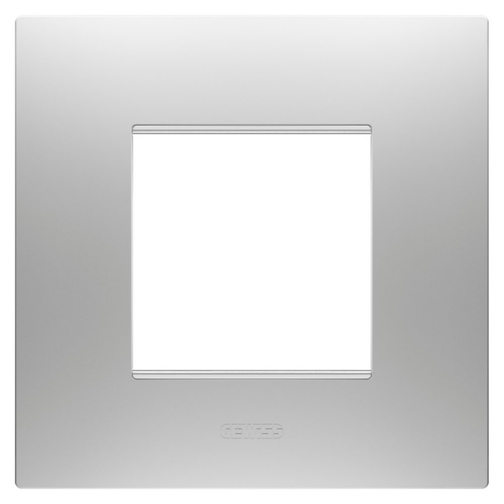 GEWISS GW16022GR, Ramă ornament Internațională EGO, IN tehnopolimer vopsit, 2 module, Gri magnetic, Chorusmart