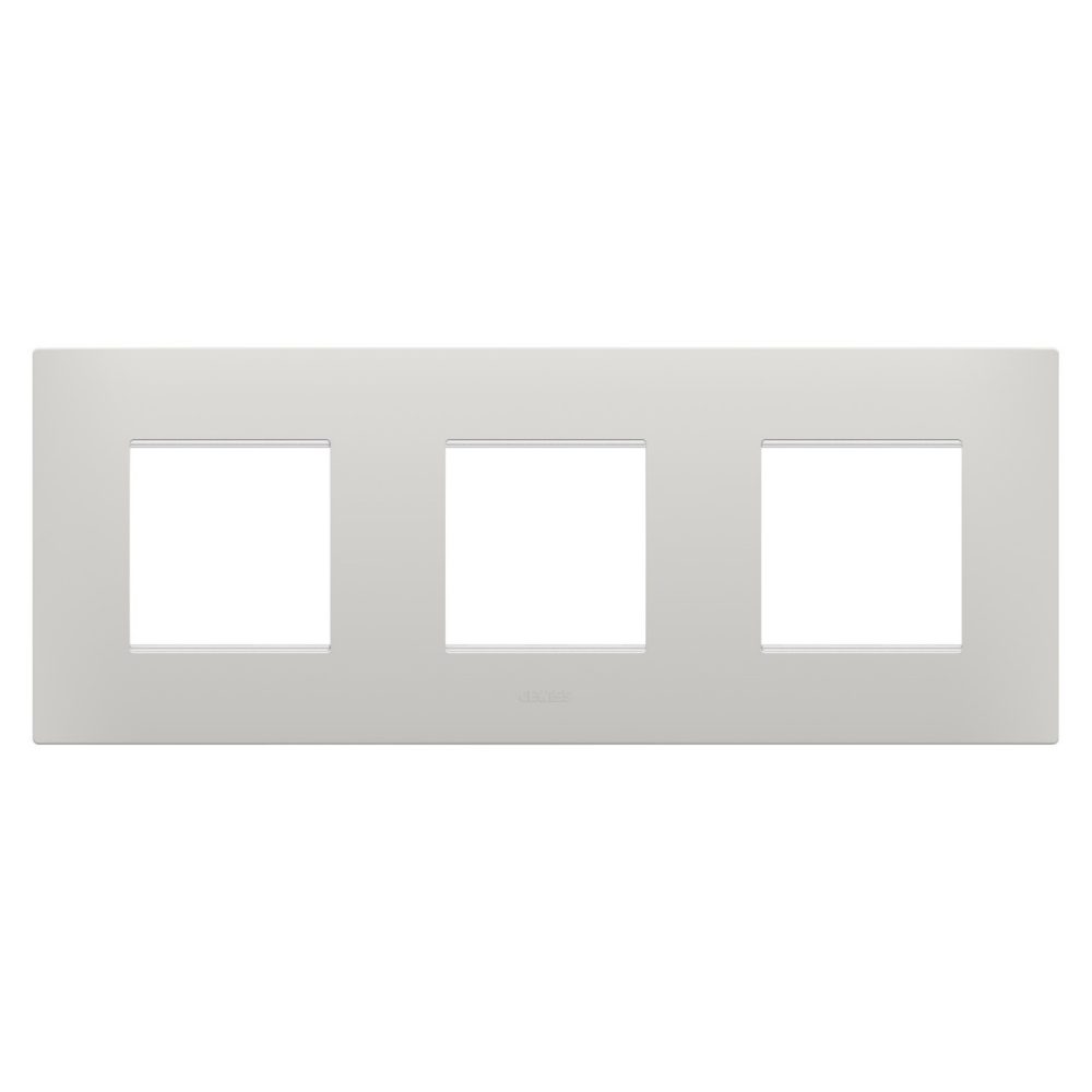 GEWISS GW16026CY, Ego International Plate in Technopolymer, 2+2+2 Modules Horizontal, Clay, Chorusmart