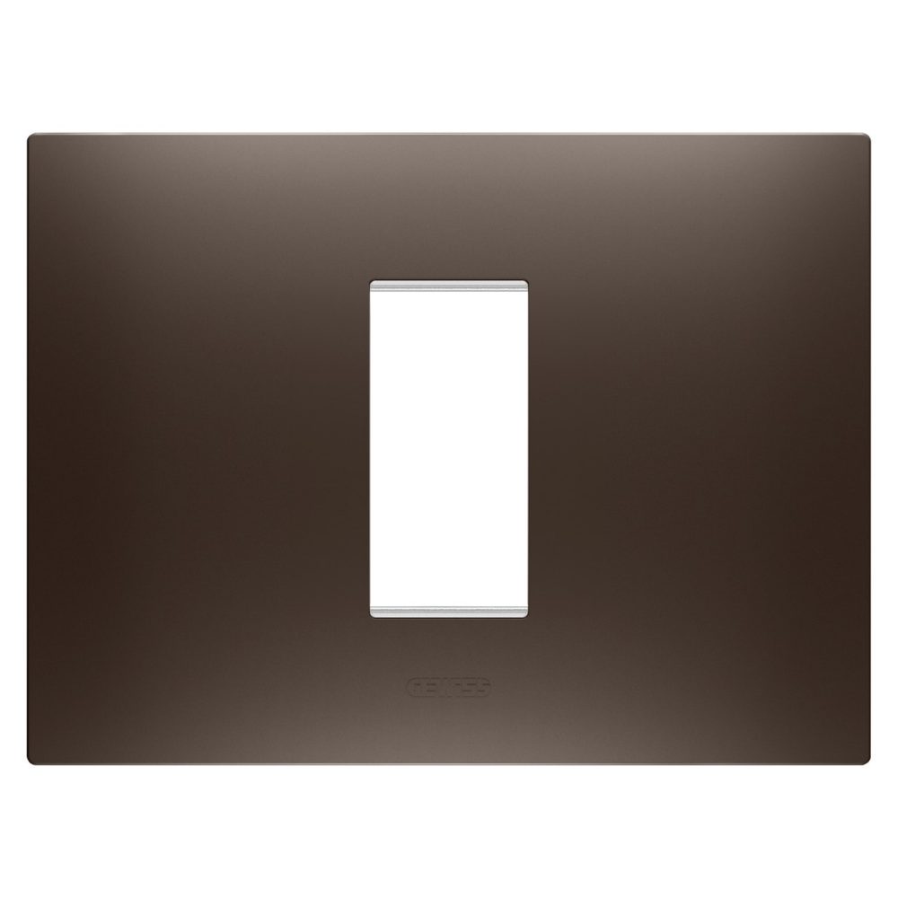 GEWISS GW16001BS, Ramă ornament EGO, IN tehnopolimer vopsit, 1 modul, Nuanță maro, Chorusmart