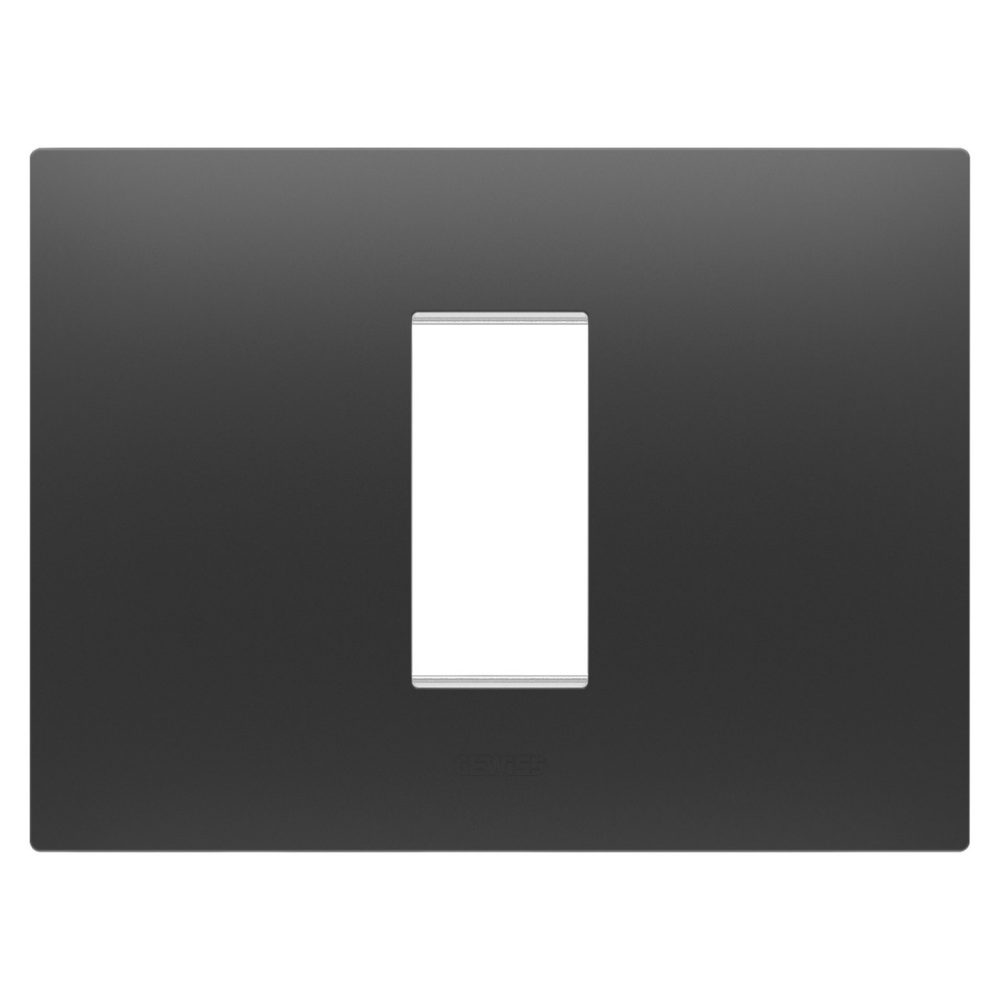 GEWISS GW16001DB, Ramă ornament EGO, IN technopolymer, 1 modul, Satin black, Chorusmart