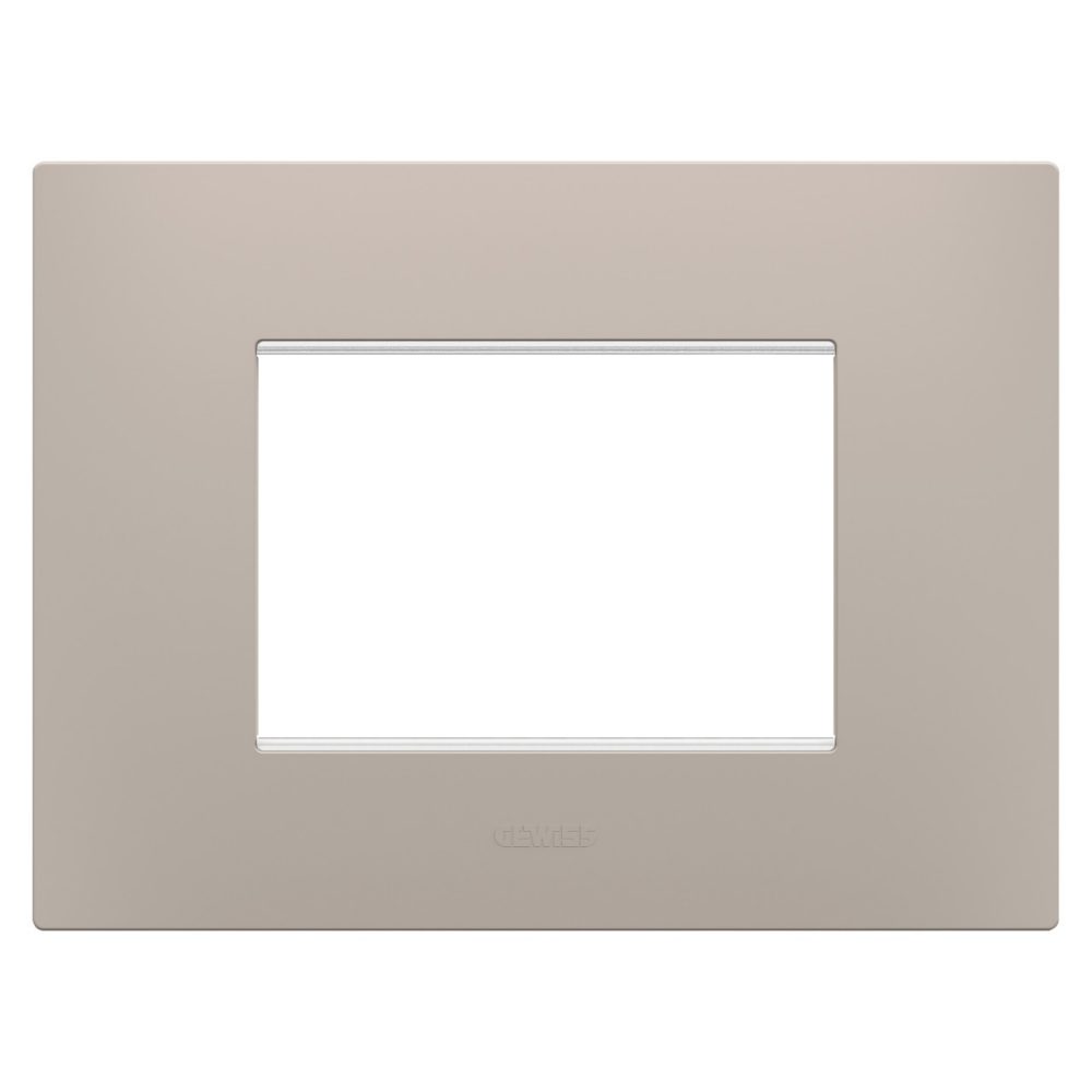 GEWISS GW16003DS, Ramă ornament EGO, IN tehnopolimer, 3 module, Nisip inchis, Chorusmart