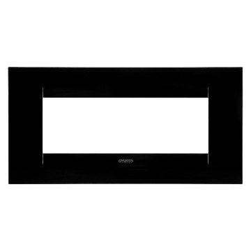 GEWISS GW16406TN, Geo Plate in Technopolymer, 6 Modules,  Toner Black, Chorusmart