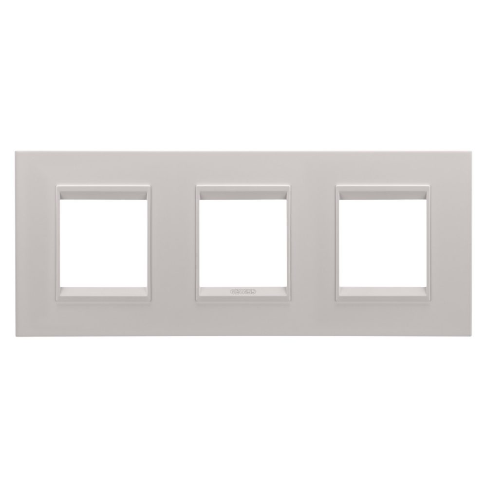 GEWISS GW16226XL, Lux International Plate in Metal, 2+2+2 Modules Horizontal, Monochrome Natural Beige, Chorusmart