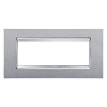 GEWISS GW16206VT, Ramă ornament LUX, IN tehnopolimer vopsit, 6 module, Titan, Chorusmart